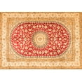 thumbnail image 1 of Ahgly Company Machine Washable Indoor Rectangle Persian Orange Traditional Area Rugs, 3' x 5', 1 of 1