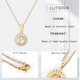thumbnail image 2 of Initial Necklaces for Women Initial Jewelry for Women 14K Gold Plated Letter Layered Personalized Round Zirconia Letters Jewelry for Women Valentines Day Gifts, 2 of 5