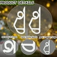 thumbnail image 2 of Light Clip Hooks String Light Hooks Gutter Hooks for Outdoor Light Weatherproof Light Hangers for Christmas Decoration White 120Pcs, 2 of 7