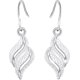 thumbnail image 1 of Pendientes colgantes KAIYANG de plata de ley 925 en forma de hojas onduladas, 1 of 4