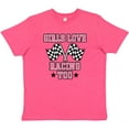 thumbnail image 3 of Inktastic Girls Love Racing Rally Flags Youth T-Shirt, 3 of 5