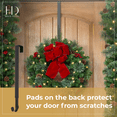 thumbnail image 4 of Haute Decor Adapt™ Adjustable Wreath Hanger with Fleur-de-lis Icon - 2 Pack - Matte Black - Over the Door Hanger Hook - Use with or without icons, 4 of 7
