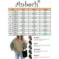 thumbnail image 2 of Anbech Women's Corduroy Button Down Shacket Vintage Geometry Long Sleeve Shirt Jacket Oversized Corduroy Blouses Coats, 2 of 2