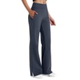 thumbnail image 2 of Kelon Yoga Pants, Yoga Pants Women Wide Leg Pants with Pockets Stretch Loose Casual Lounge Sweatpants Petite/Regular/Tall, 4XL, 2 of 7
