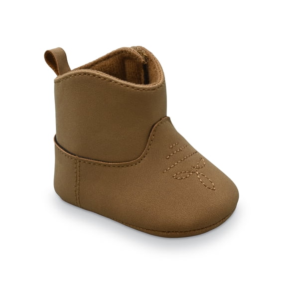 Carter's Child of Mine Infant Unisex Western Boots, Sizes 0-3 Months; Color Brown