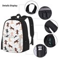 thumbnail image 3 of Bingfone Yoga Labrador Retriever for Backpack Lunch Bag Pencil Case Set, Large Capacity School Backpack Combination Three-piece Set, Unisex, 3 of 7