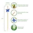 thumbnail image 3 of BambooMN 3.9" Decorative Acrylic Dark Blue Butterfly Bamboo Picks Skewers, 300 Pieces, 3 of 7