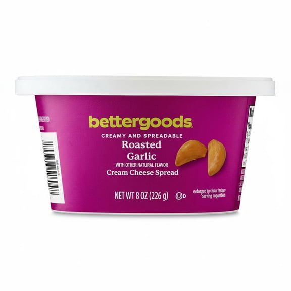 bettergoods Roasted Garlic Cream Cheese Spread, 8 oz