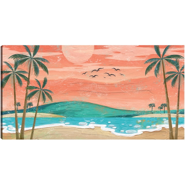 Cuadro Decorativo - Pedazo de paraíso II Jr Impresión en canvas, estrechado