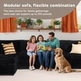 thumbnail image 4 of XIZZI 127.5" Modular Sectional Sofa,Oversized Cloud Couch with Deep Seat,U-Shaped Modern Sectional Couches for Living Room,6 Seat,Black, 4 of 8