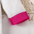 thumbnail image 5 of Girls Fall Fashion Color Collision Long Sleeves Lapel Shirt Beaded Bow Dress Pants Two PC Set, 5 of 6