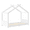 White, variant on ENYOPRO House Bed with Fence,Solid Wood House Bed,Floor Bed Frame,Twin Canopy Bed for Bedroom, Twin House Floor Bed with Support Slats(White)
