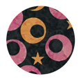 thumbnail image 4 of HAOXIT Pumpkin Round Table Cloth Waterproof Round Tablecloth Washable Party Table Cover for Celebration Holiday Camping Picnic Black Fall Decorations for Home 46-50, 4 of 8