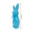 thumbnail image 2 of 9.64Inch Easter Glitter Foam Bunny Figurine with Ribbon Bow, Table Centerpiece for Spring Party Easter Supplies, 2 of 3