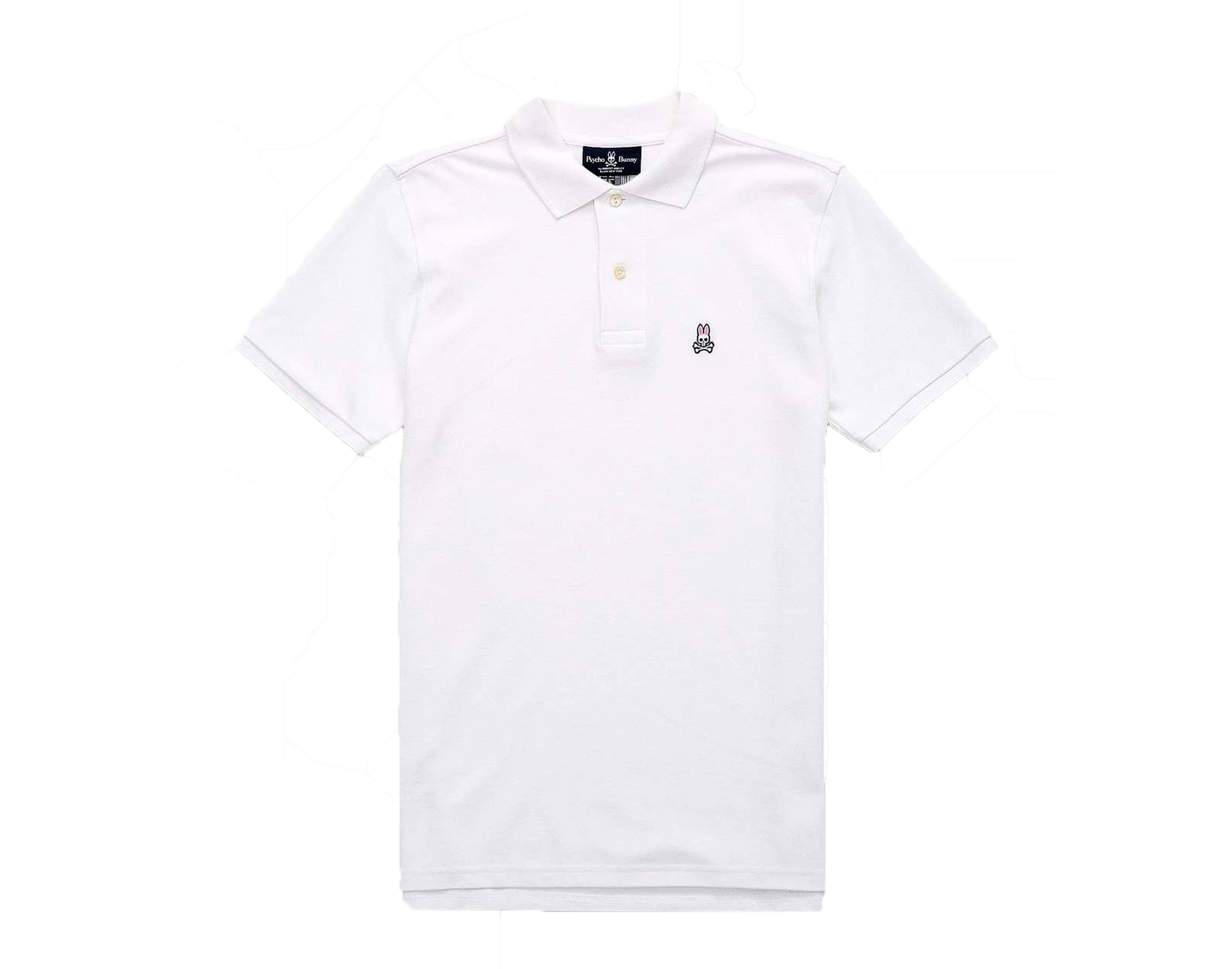 psycho bunny white polo