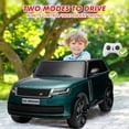 thumbnail image 5 of TROPOW 24 Volt Ride On Toys for Boys,Licensed Land Rover Electric Car for Kids 7AH Battery Dual 240W Motors Parent Remote Contro LED Headlight,Music Player & Horn,Green, 5 of 9