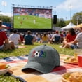 thumbnail image 5 of Soccer Hat, USA CAN MEX 2026 Merchandise, Breathable Cotton Adjustable Hat, Printed Baseball Cap for Football Fans Match Day Wear, 5 of 6