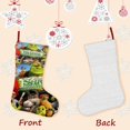 thumbnail image 3 of Shrek Tema: Calcetines de Navidad, fino lino blanco para colgar en escaleras y chimenea, decoración navideña para el hogar, regalo de Navidad. 54cm × 38cm, 3 of 5
