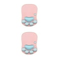 thumbnail image 1 of maskred Stylish Cat Paw Gaming Mouse Mat Wrist Protection Non-slide Base Safe Unique DS-011 pink blue 2Set, 1 of 6