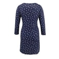 thumbnail image 4 of EGNMCR Robe d'Allaitement à Manches Longues pour Femmes Enceintes, Mode, Imprimé Fleurs et Feuilles, 4 of 6