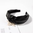 thumbnail image 3 of LAICAIW Bandeaux en Cuir Noir pour Femmes Bandeau de Mode (C), 3 of 7