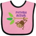 thumbnail image 3 of Inktastic Future Actor Childs Acting Theater Monkey Boys or Girls Baby Bib, 3 of 4