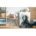 thumbnail image 2 of Ahgly Company Tapis Rond Lavable en Machine Intérieur Transitionnel Vert, 6 Pieds Rond, 2 of 7