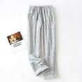 thumbnail image 3 of Women Ultra-Soft Fleece Pajama Pants Winter Thick Plush Warm Sleepwear with Pockets Drawstring, 3 of 6
