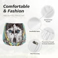 thumbnail image 6 of Lsque Husky With Dreamcatcher Printed Women's Running Shorts with Liner Pockets,Elastic Quick Dry Workout Athletic Gym Yoga Shorts,Womens High Waist Shorts-Large, 6 of 9