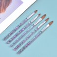 thumbnail image 4 of SHAR 5 Pieces Nail Brushes Set, Manicure Tools Nail Art Brushes Nail Art Brushes Acrylic Nail Brush Kit for Nail Art Design Painting Drawing Pen Set Nail Tool, 4 of 5