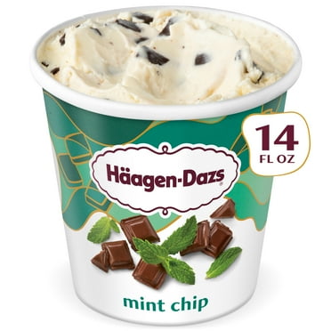 Haagen Dazs Mint Chip Ice Cream, Gluten Free, Kosher, 14 oz