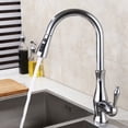 thumbnail image 4 of Kitchen Sink Pull Down Faucet Spray Head Nozzle Pull Out Hose Sprayer Replacement Part Faucet Head - Brushed Nickel, 4 of 8
