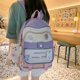 thumbnail image 2 of Mochila linda Mochila Kawaii para la escuela Mochila estética Kawaii Útiles escolares Mochilas lindas con accesorios (púrpura), 2 of 4