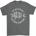 thumbnail image 2 of Funny Mechanic You Broke Something Mens T-Shirt 100% Cotton, 2 of 2