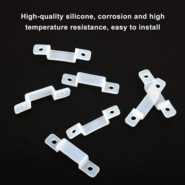 LED-Strip Holder-Clip for pure LED-Strips for 40mm Wood Strip