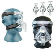 CPAP NM2 Nasal Mask Resmed APAP Nose Pillow Sleep Snore Respirator Strap & Headgear-L