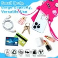 thumbnail image 4 of Silicone Crossbody Phone Bag with Adjustable Strap, Magnetic Closure, and Charm Holes – Lightweight, Waterproof, and Stylish Everyday Shoulder Bag(Cream), 4 of 7