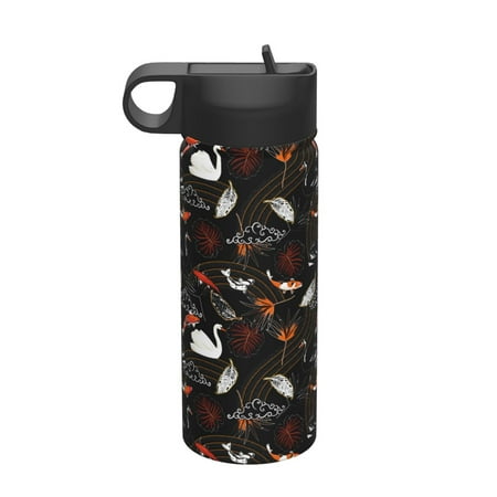 

Gaeub Animal Koi Fish Printed 18oz Sports Insulated Kettle With Straw Sports Insulated Bottle Water Bottle For Running Hiking Cycling Climbing Mens Womans Insulated Water Bottle