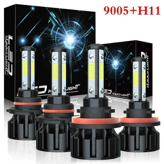 BMZONCC for 2017-2020 Chrysler Pacifica 6000K White LED 9005 H11 High/Low Beam Headlight Bulbs