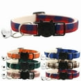 thumbnail image 2 of Cats Bells Collars Adjustable Nylon Buckles Fashion Reflective Pet Cat Collar  Head Pattern Supplies For Accessories, 2 of 6