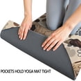 thumbnail image 3 of Pug and Footprint Hot Yoga Mat Towel Non Slip for Hot Yoga - Quick-Drying Yoga Mat Cover with 4 Corner Pockets with Travel Bag - Hot Yoga Towel Non Slip 74"x26", 3 of 6