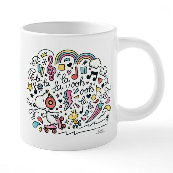 CafePress - Peanuts Back To School - 20 Oz White Ceramic Mega Mug