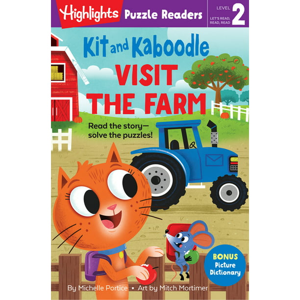 Highlights Puzzle Readers: Kit and Kaboodle Visit the Farm (Paperback) -  