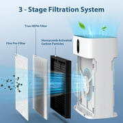 2 Pack HY4866 Genuine Air Purifier Replacement Filter for HY4866 Air Purifier, Original Version