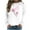 Breast cancer awareness shirts-White, variant on Homenesgenics Breast Cancer Awareness Shirts Plus Size for Women and Men Women Fashion Casual Print Round Neck Loose Long Sleeve T-Shirt Tops Blouse Hoodless Sweatshirts Pink XL