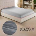thumbnail image 2 of Isvgxsz 100% Cotton Fitted Sheet, Ultra Soft Bottom Sheets Deep Pockets, Skin Friendly Breathable Easy Fit not Shrink, 35.43"x78.74", No Pillowcase, 2 of 5