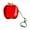 Transparent Red, Hollowed-out Apple Pendant Design, variant on Apple-shaped Protective Case for AirPods 4, Transparent TPU Soft Rubber Shockproof Protective Shell, Cute Apple-shaped Earphone Case (Transparent Red, Hollowed-out Apple Pendant Design)