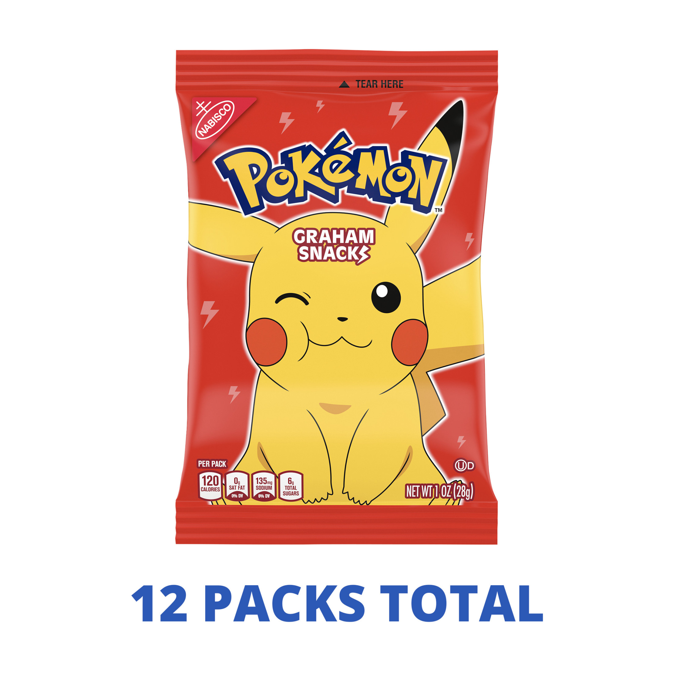 Nabisco Pokemon Graham Snacks, Graham Cracker Snack Cookies, 12 Snack Packs - image 3 of 12