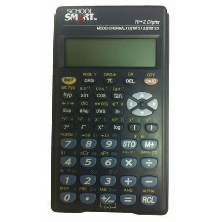 School Smart Scientific Calculator, 3 x 1/4 x 5-1/8 Inches