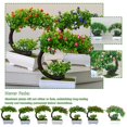 thumbnail image 3 of PFDDRW Artificial Plastic Plants Bonsai Small Tree Pot Fake Flower Arrangemeny, 3 of 8